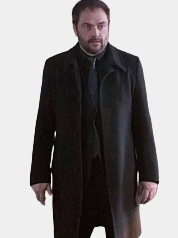 Asal Vision Men Coats | Crowley TV Series Supernatural Coat Black