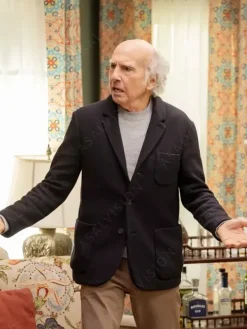 Asal Vision Blazers | Men Coats | Curb Your Enthusiasm Larry David Wool Blazer Black