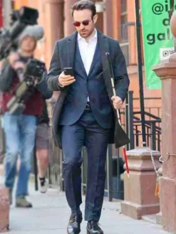 Asal Vision Men Coats | Daredevil 2024 Charlie Cox Wool Coat Dark Grey