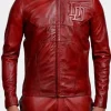 Asal Vision Biker Jackets | Daevil Ben Affleck Leather Jacket Red