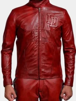 Asal Vision Biker Jackets | Daevil Ben Affleck Leather Jacket Red
