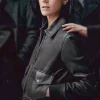 Asal Vision Leather Jackets | Dark Matter Jennifer Connelly Bomber Leather Jacket Black