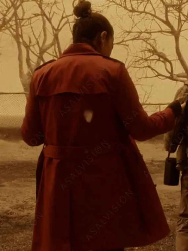 Asal Vision Women Coats | Dark Matter Season 1 Amanda Lucas Trench Coat Maroon