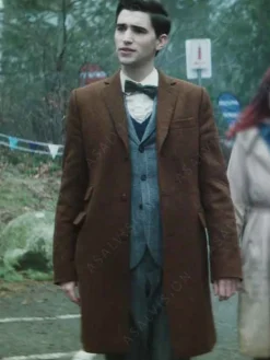 Asal Vision Men Coats | Dead Boy Detectives Edwin Paine Trench Wool Coat Brown