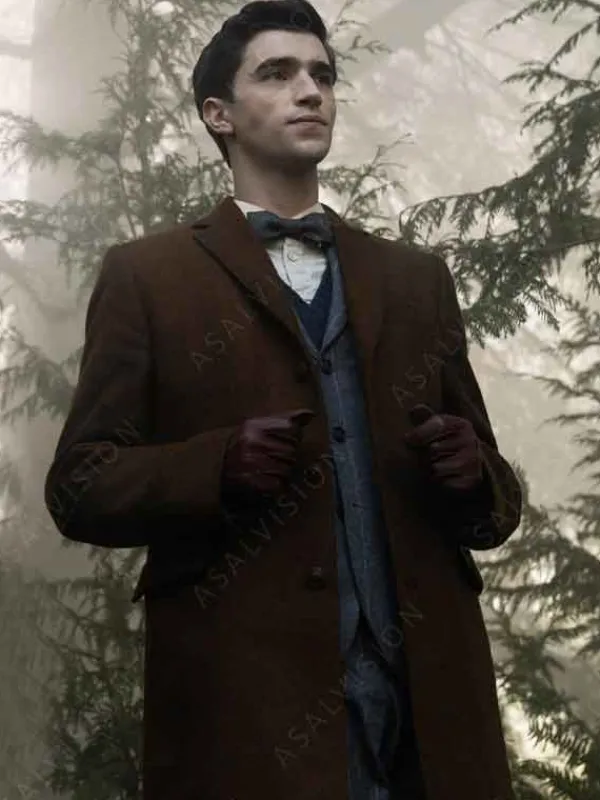 Asal Vision Men Coats | Dead Boy Detectives Edwin Paine Trench Wool Coat Brown