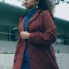 Asal Vision Women Coats | Dead Mail 2024 Micki Jackson Trench Coat Maroon