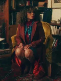 Asal Vision Women Coats | Dead Mail 2024 Micki Jackson Trench Coat Maroon