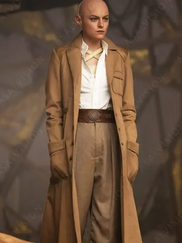Asal Vision Women Coats | Deadpool & Wolverine 2024 Cassandra Nova Coat Camel
