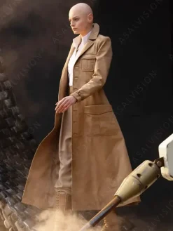 Asal Vision Women Coats | Deadpool & Wolverine 2024 Cassandra Nova Coat Camel