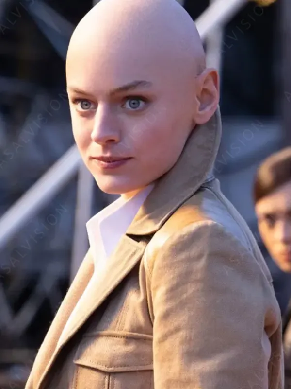 Asal Vision Women Coats | Deadpool & Wolverine 2024 Cassandra Nova Coat Camel