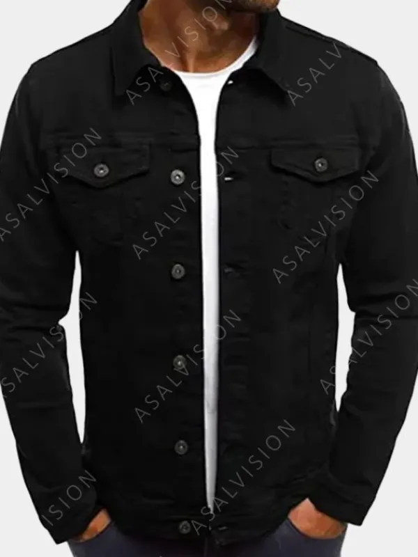 Asal Vision Denim Jackets | Denim Jeans Jacket For Mens Black
