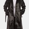 Asal Vision Leather Coats | Trench Coats | Dennis Leather Trench Coat Black