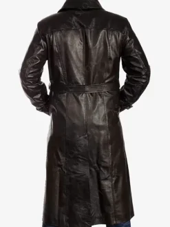 Asal Vision Leather Coats | Trench Coats | Dennis Leather Trench Coat Black