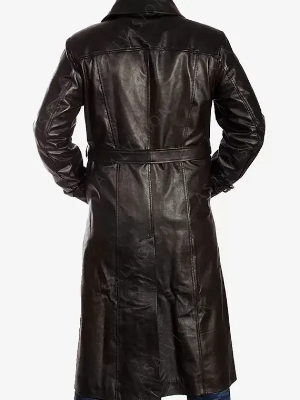 Asal Vision Leather Coats | Trench Coats | Dennis Leather Trench Coat Black