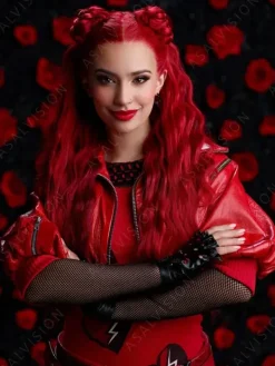 Asal Vision Leather Jackets | Descendants The Rise of Kylie Cantrall Jacket Red