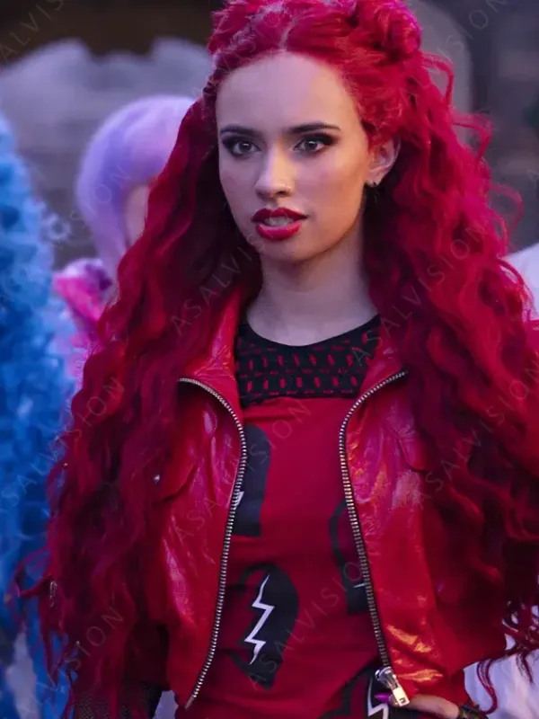 Asal Vision Leather Jackets | Descendants The Rise of Kylie Cantrall Jacket Red