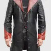Asal Vision Men Coats | Devil May Cry 5 Dante Leather Black Coat Black And Red