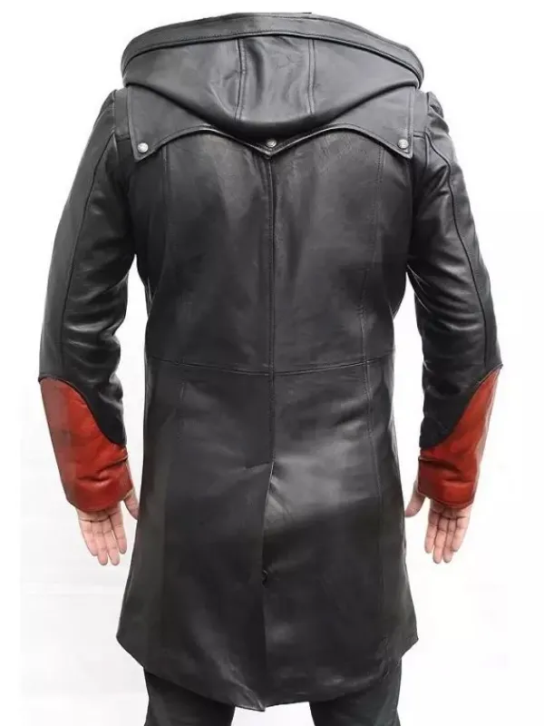 Asal Vision Men Coats | Devil May Cry 5 Dante Leather Black Coat Black And Red
