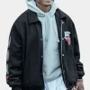 Asal Vision Cotton Jackets | Diamond Power Book IV Chicago Bull Varsity Jacket Black