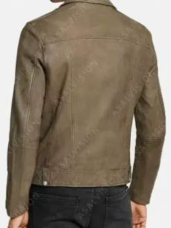 Asal Vision Brown Jackets | Leather Jackets | Distressed Biker Leather Jacket For Men Brown