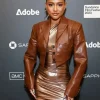 Asal Vision Brown Jackets | Leather Jackets | Divinity 2023 Karrueche Tran Leather Jacket Brown