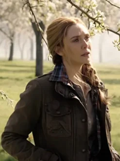 Asal Vision Cotton Jackets | Doctor Strange Elizabeth Olsen Jacket Brown