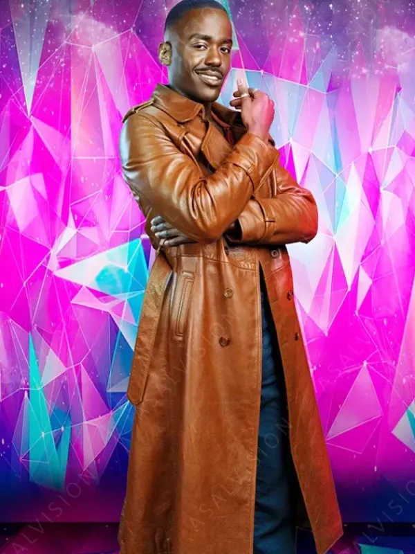 Asal Vision Men Coats | Doctor Who 15th Doctor Leather Coat Brown