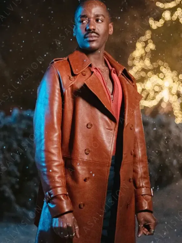 Asal Vision Men Coats | Doctor Who 15th Doctor Leather Coat Brown