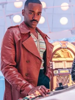 Asal Vision Men Coats | Doctor Who 15th Doctor Leather Coat Brown