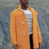 Asal Vision Men Coats | Doctor Who Wool Duffle Coat Yellow