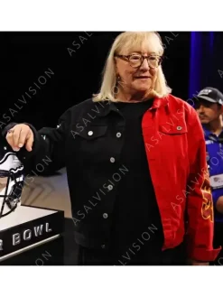 Asal Vision Cotton Jackets | Donna Kelce Super Bowl Jacket Red And Black