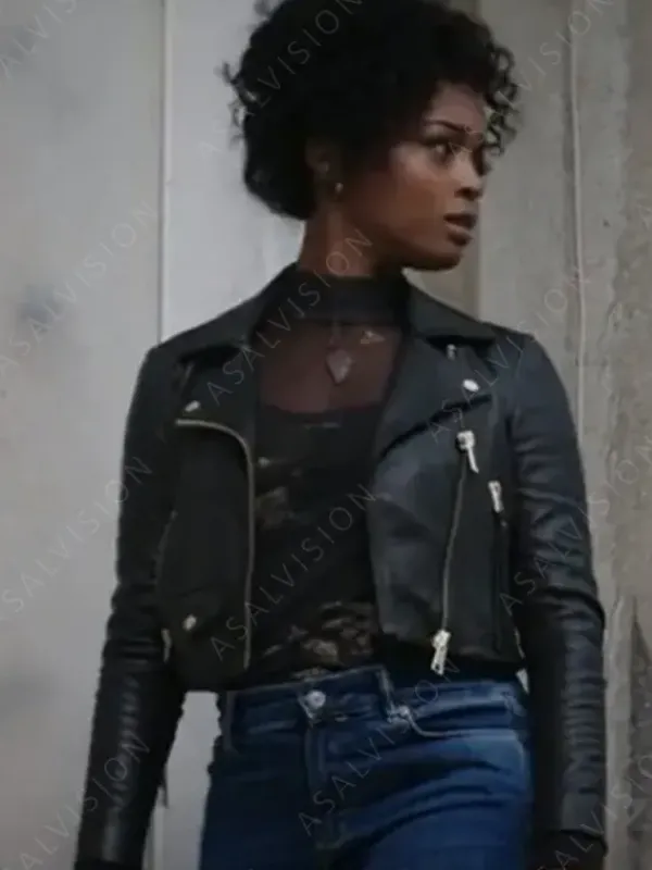 Asal Vision Black Jackets | Leather Jackets | Double Life 2023 Javicia Leslie Leather Jacket Black