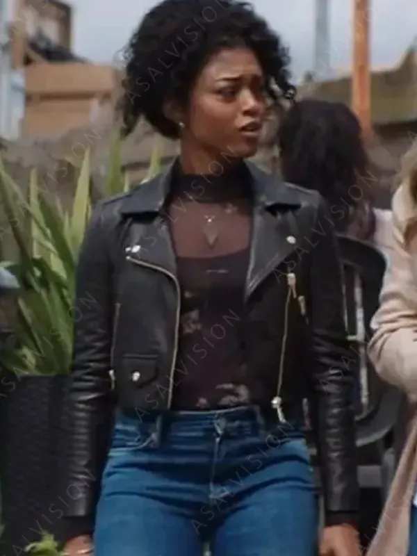 Asal Vision Black Jackets | Leather Jackets | Double Life 2023 Javicia Leslie Leather Jacket Black