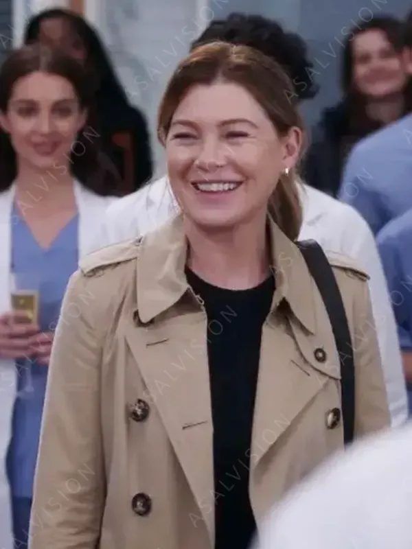 Asal Vision Women Coats | Dr. Meredith Grey Grey’s Anatomy Trench Coat Beige