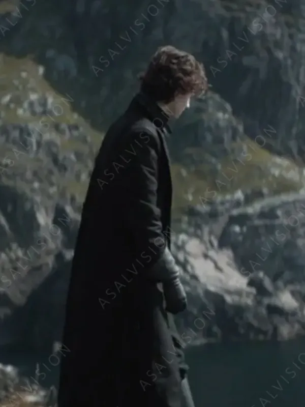 Asal Vision Men Coats | Dune Paul Atreides Wool Trench Coat Black