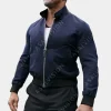 Asal Vision Cotton Jackets | Dwayne Johnson XFL 2023 Bomber Jacket Blue