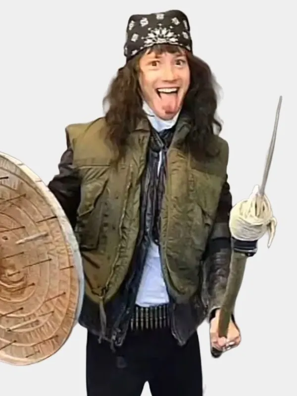 Asal Vision Vests | Eddie Munson Stranger Things Vest Olive Green