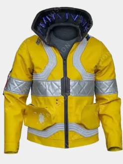 Asal Vision Leather Jackets | Edgerunners Cyberpunk 2077 David Martinez Jacket Yellow