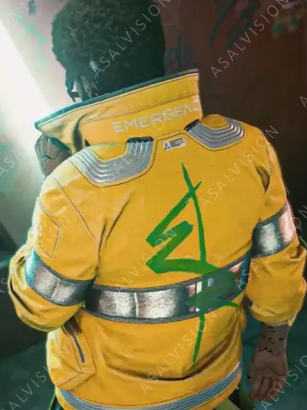 Asal Vision Leather Jackets | Edgerunners Cyberpunk 2077 David Martinez Jacket Yellow