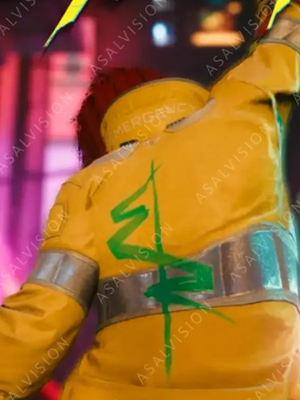 Asal Vision Leather Jackets | Edgerunners Cyberpunk 2077 David Martinez Jacket Yellow