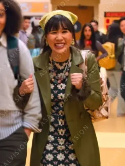 Asal Vision Women Coats | Eleanor Wong Never Have I Ever Leather Coat Green