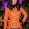 Asal Vision Leather Jackets | Elsa Bloodstone Werewolf by Night Leather Jacket Orange