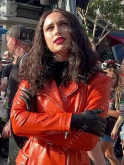 Asal Vision Leather Jackets | Elsa Bloodstone Werewolf by Night Leather Jacket Orange