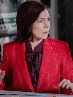 Asal Vision Blazers | Elsbeth 2024 Elsbeth Tascioni Plaid Blazer Red