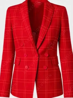 Asal Vision Blazers | Elsbeth 2024 Elsbeth Tascioni Plaid Blazer Red