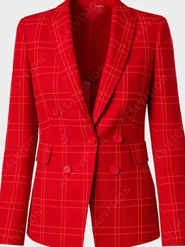 Asal Vision Blazers | Elsbeth 2024 Elsbeth Tascioni Plaid Blazer Red