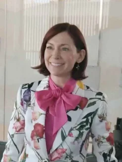 Asal Vision Blazers | Elsbeth Carrie Preston Floral Blazer White With Floral Design
