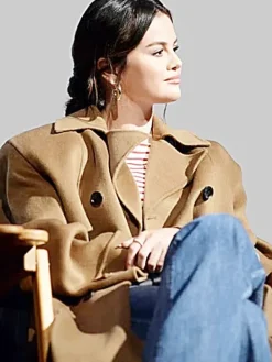 Asal Vision Women Coats | Emilia Perez 2024 Selena Gomez Trench Coat Brown