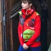 Asal Vision Vests | Emily Cooper Emily In Paris Season 4 Red Vest Red With Printed Design