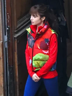 Asal Vision Vests | Emily Cooper Emily In Paris Season 4 Red Vest Red With Printed Design